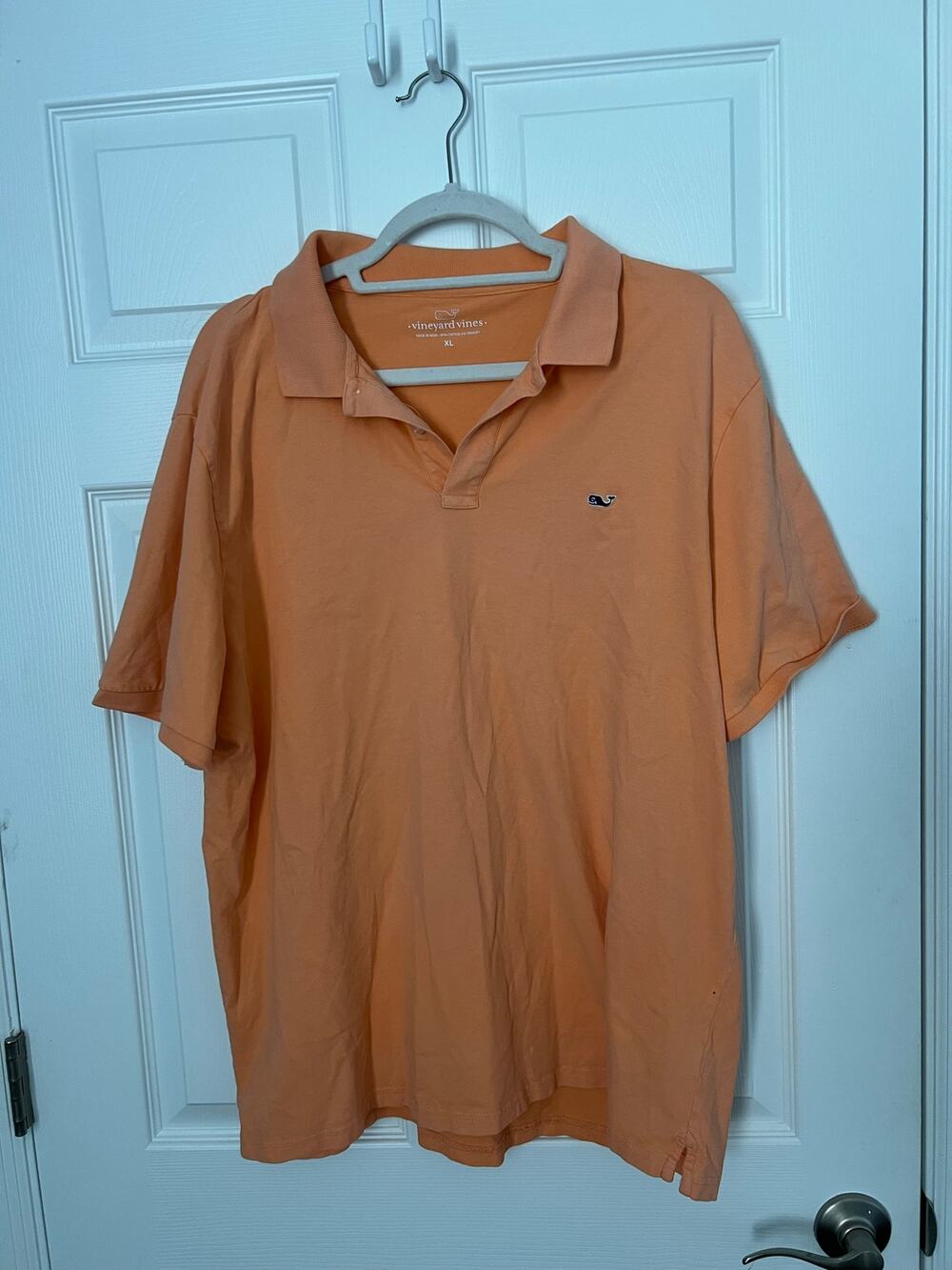 Vineyard Vines Mens orange short sleeve polo size xl